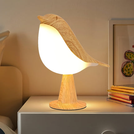 USB Touch-Dimming Bird LED Table Lamp – 3-Color Night Light
