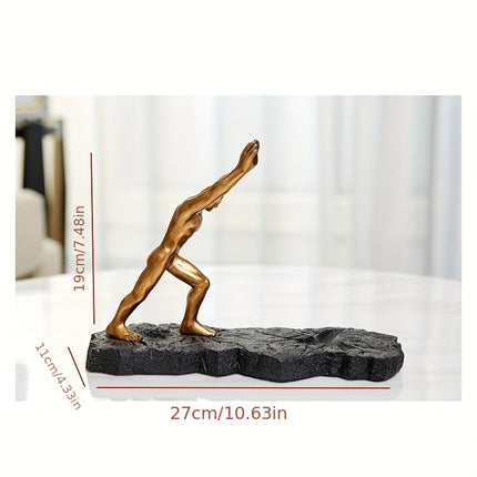 Elegant European-Inspired Resin Wine Rack – Creative Character Design