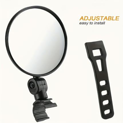 Adjustable Rotatable Bike Rearview Mirrors – Enhanced Safety