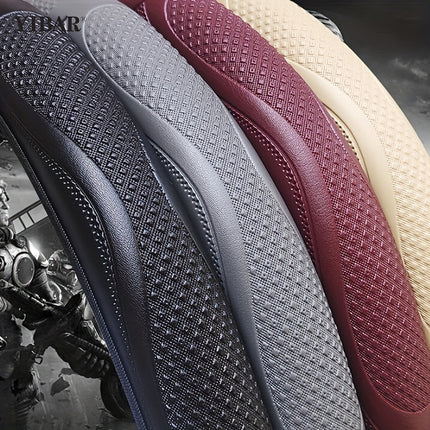 Premium Faux Leather Steering Wheel Cover - Anti-Slip Style