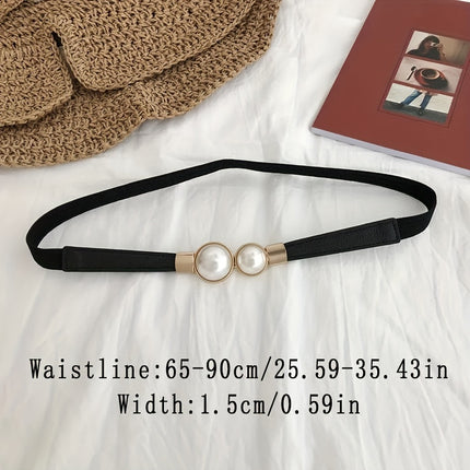 Pearl Elastic Thin Belt