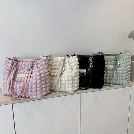 Pleated Cloud Ruched Tote