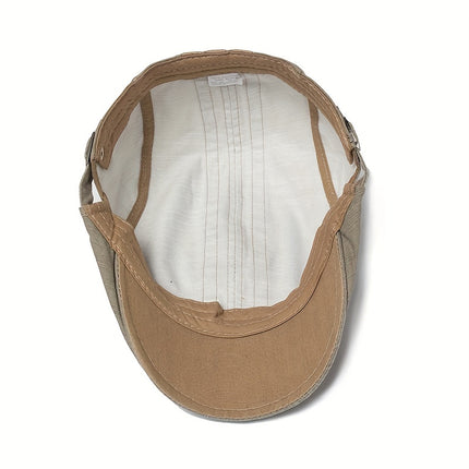 Men's Vintage Embroidered Beret Cap