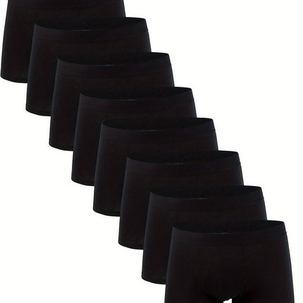4-12pcs Men's Cotton Stretch Boxer Briefs