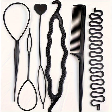 6pcs Resin Hair Styling Set