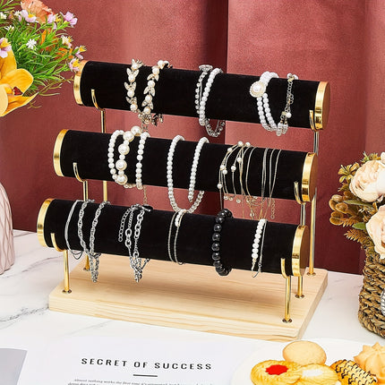 3-Tier Velvet Bracelet Organizer
