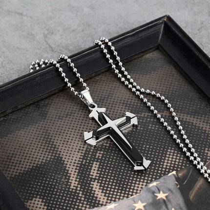 Men's Multi-layer Cross Necklace
