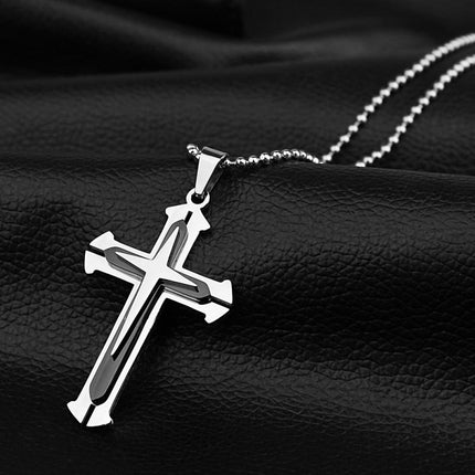 Men's Multi-layer Cross Necklace