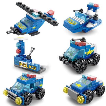 6-in-1 Police Building Blocks – Creative Fun for Kids! - Monti Bargains