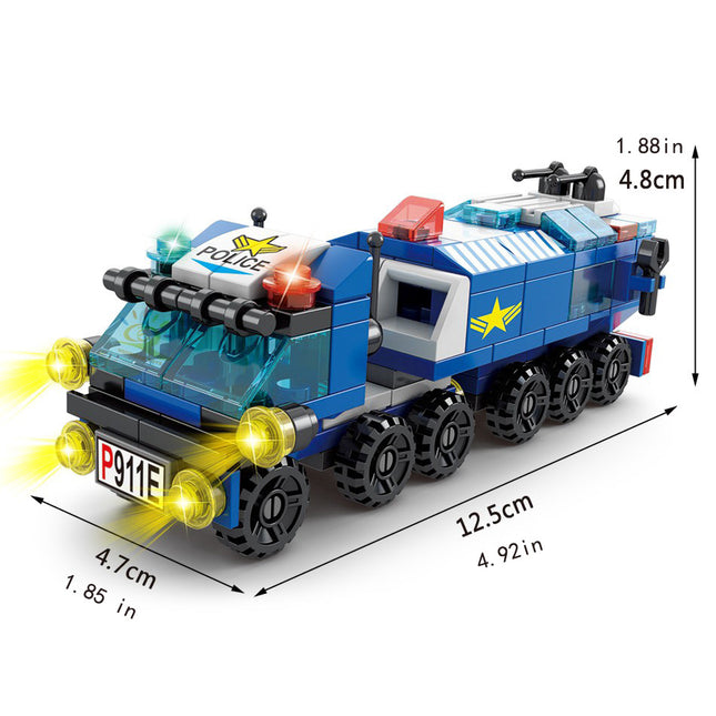 6-in-1 Police Building Blocks – Creative Fun for Kids! - Monti Bargains