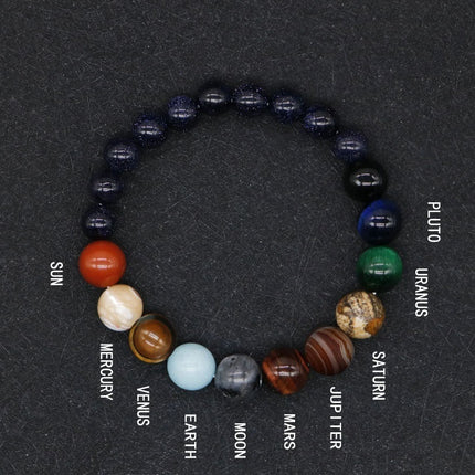 Men's Solar System Beads Bracelet