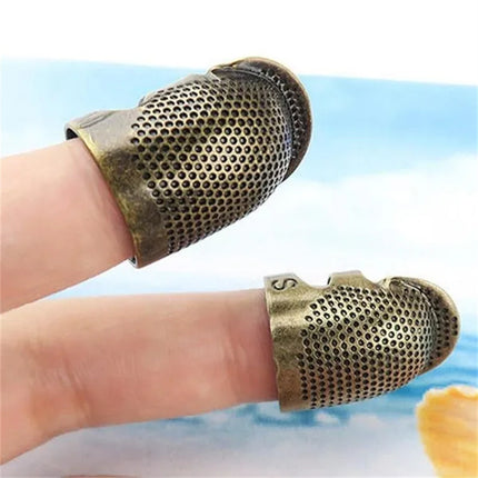 Vintage Golden Metal Sewing Thimble