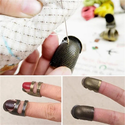 Vintage Golden Metal Sewing Thimble