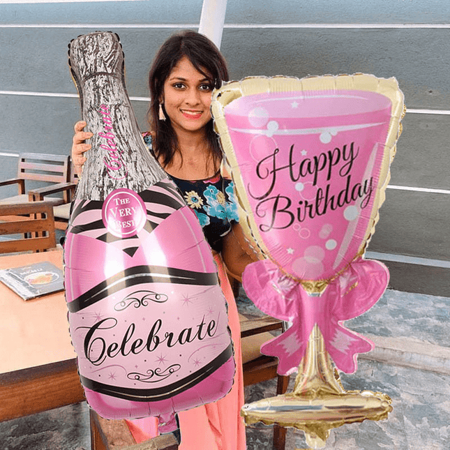 Oversized Wine Glass Party Balloons