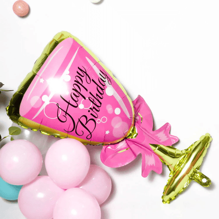 Oversized Wine Glass Party Balloons