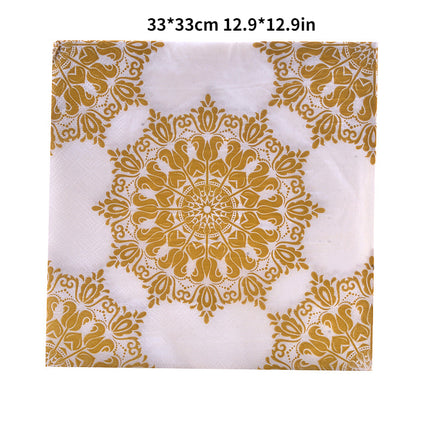 20pcs Golden Napkin Placemats