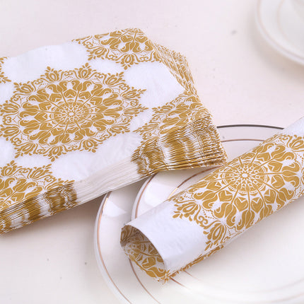 20pcs Golden Napkin Placemats