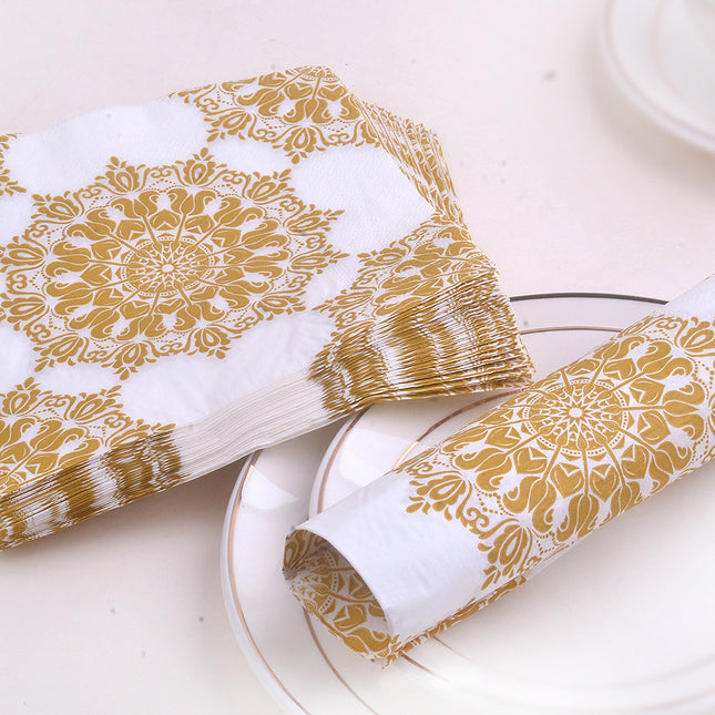 20pcs Golden Napkin Placemats