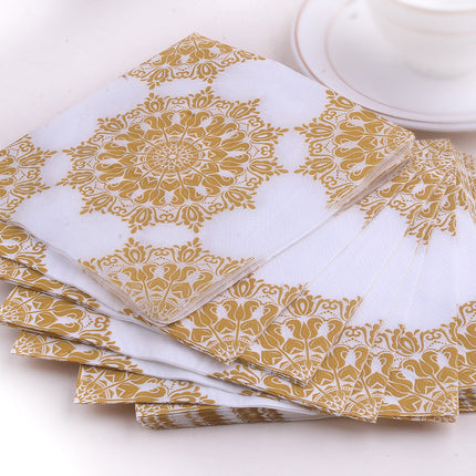 20pcs Golden Napkin Placemats