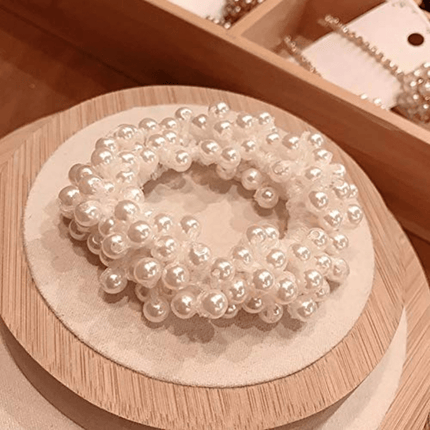 3pcs Pearl Elastic Hair Bands