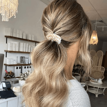 3pcs Pearl Elastic Hair Bands