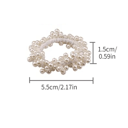 3pcs Pearl Elastic Hair Bands