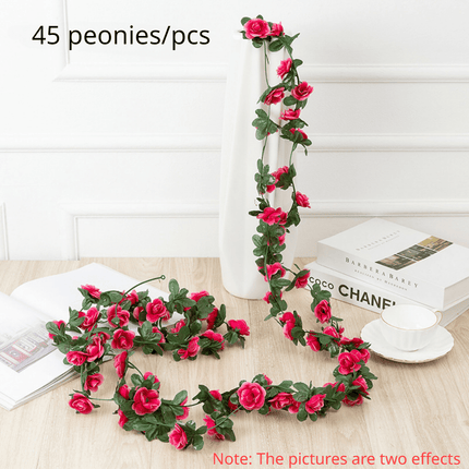 45 Peonies Artificial Flower Vine for Wedding & Home Decor