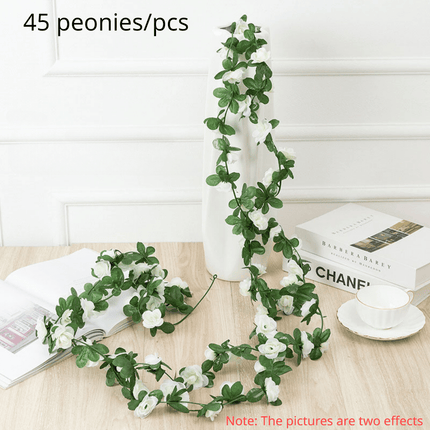 45 Peonies Artificial Flower Vine for Wedding & Home Decor