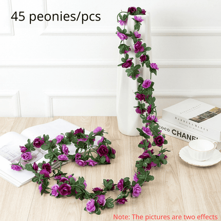 45 Peonies Artificial Flower Vine for Wedding & Home Decor