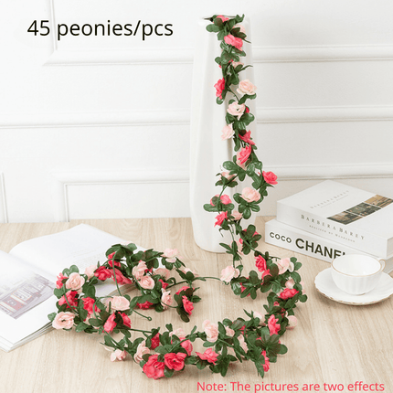 45 Peonies Artificial Flower Vine for Wedding & Home Decor
