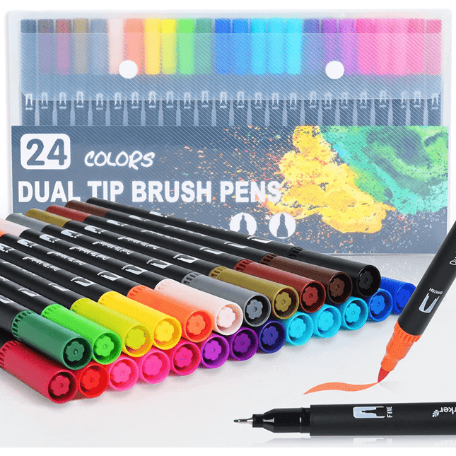 Double-Headed Marker Pens – Unleash Your Artistic Creativity - Monti Bargains
