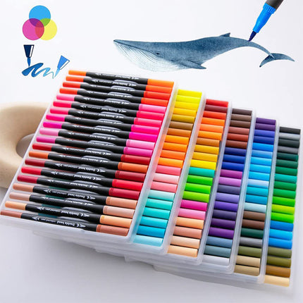 Double-Headed Marker Pens – Unleash Your Artistic Creativity - Monti Bargains