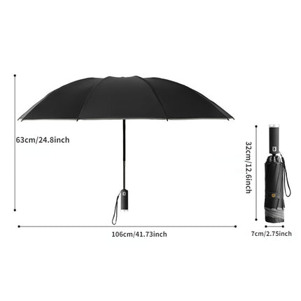 UV Protection Umbrella with LED Flashlight & Reflective Stripe