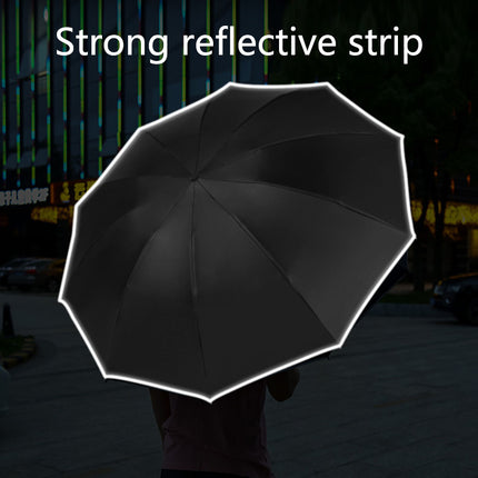 UV Protection Umbrella with LED Flashlight & Reflective Stripe