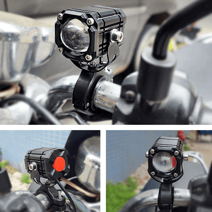 Universal LED Devil Eye Motorcycle Lamp – High/Low Lighting