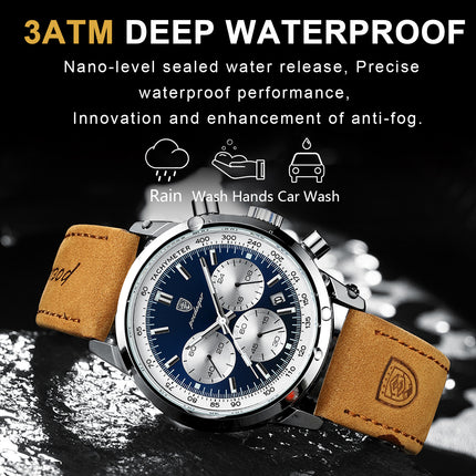 POEDAGAR Luxury Men’s Chronograph Watch