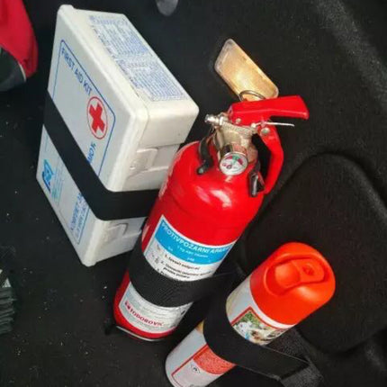 Car Trunk Storage Belt Strap - Fire Extinguisher Organizer