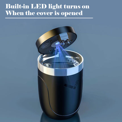 LED Car Ashtray Cup – Portable, Detachable, Stylish Design