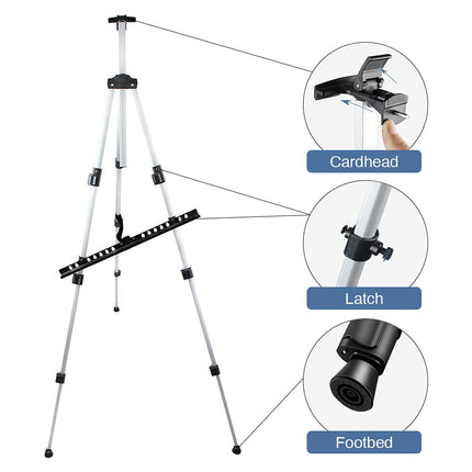 Adjustable Metal Tripod Artist Easel