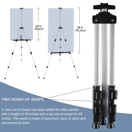 Adjustable Metal Tripod Artist Easel