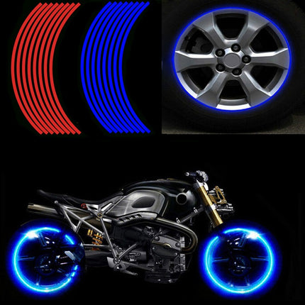 Reflective Motorcycle Wheel Stickers - Bold Style & Safety