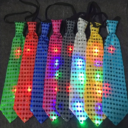 LED Flash Necktie: Light Up Your Party Look