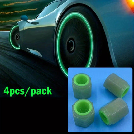 Luminous Valve Caps – Glowing Bike & Car Wheel Decor