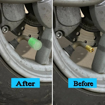 Luminous Valve Caps – Glowing Bike & Car Wheel Decor