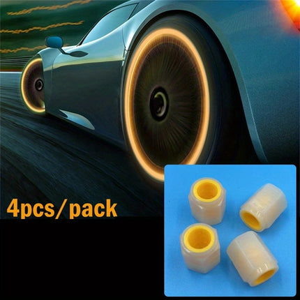 Luminous Valve Caps – Glowing Bike & Car Wheel Decor