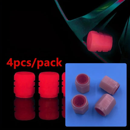 Luminous Valve Caps – Glowing Bike & Car Wheel Decor