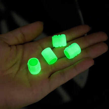 Luminous Valve Caps – Glowing Bike & Car Wheel Decor