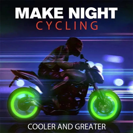 Luminous Valve Caps – Glowing Bike & Car Wheel Decor