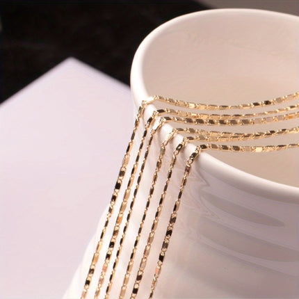 Women's & Men's 18K Gold Plated Chain