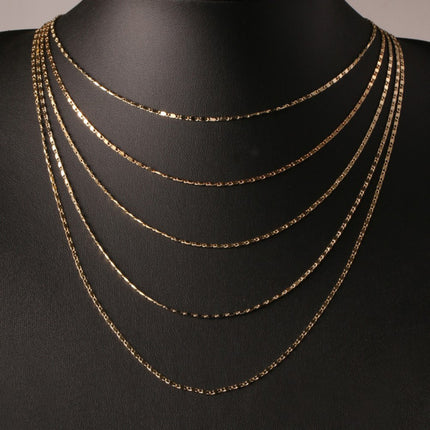 Women's & Men's 18K Gold Plated Chain